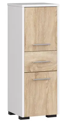 KOPALNIŠKA OMARA FIN KOLONA 30 2D 1SZ 85cm BELE / SONOMA