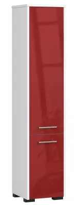 KABINET ZA KOPALNICO FIN STOLP 30 2D 140cm RDEČI SJAJ