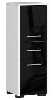 KOPALNIŠKA OMARA FIN STOLP 30 2D 1SZ 85cm ČRNA SIJAJ