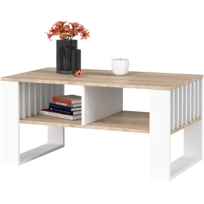 KAVNA MIZA ROCKFORD OAK SONOMA / BELO