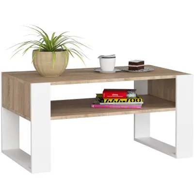 KAVNA MIZA DOMI OAK SONOMA / BELO