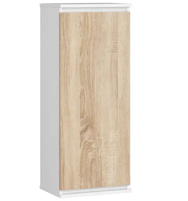 VISIČNA OMARA - RAZSTAVA W40 CLP BELE / SONOMA