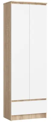 ZAPRTI KABINET R60 2D 1SZ CLP SONOMA HRAST / BELO