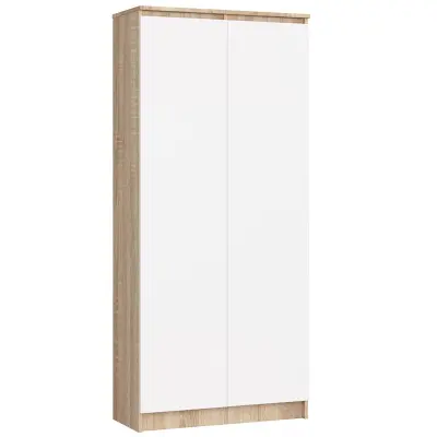 ZAPRTI KABINET R80 2D 8P CLP SONOMA HRAST / BELO