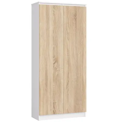 ZAPRTI KABINET R80 2D 8P CLP BELO / SONOMA