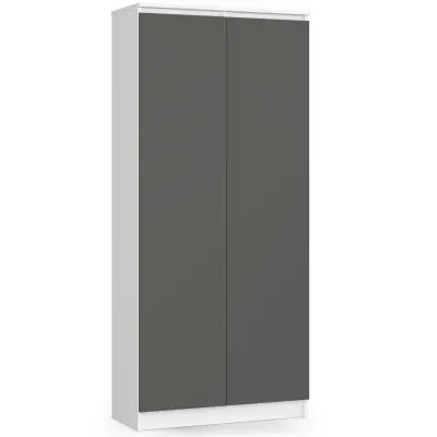ZAPRTI KABINET R80 2D 8P CLP BELO / SIVO