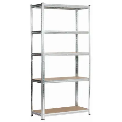 METALNA POLICA 90x40x180 SREBRNA
