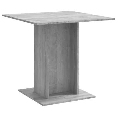 Jedilna miza - Kuhinjska miza - Jedilni stol siva sonoma 80x80x75 cm inženirski les