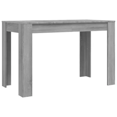 Jedilna miza - Kuhinjska miza - Jedilni stol siva sonoma 120x60x76 cm inženirski les