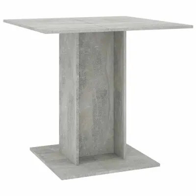 Jedilna miza - Kuhinjska miza - Jedilni stol betonsko siva 80x80x75 cm iverna plošča