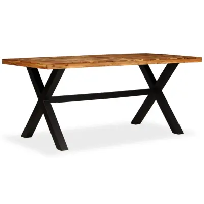 Jedilna miza - Kuhinjska miza - Jedilni stol iz akacijevega in mangovega lesa 180x90x76 cm