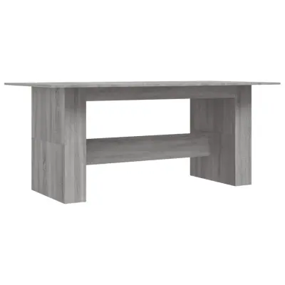 Jedilna miza - Kuhinjska miza - Jedilni stol siva sonoma 180x90x76 cm inženirski les