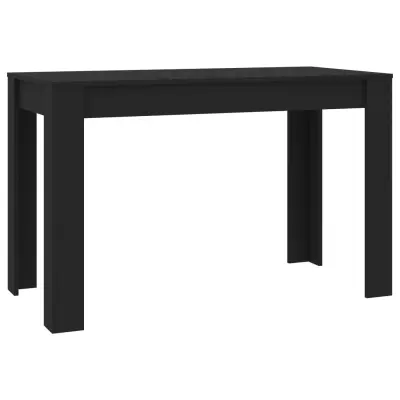Jedilna miza - Kuhinjska miza - Jedilni stol črna 120x60x76 cm iverna plošča