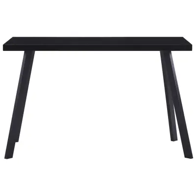 Jedilna miza - Kuhinjska miza - Jedilni stol črna 120x60x75 cm kaljeno steklo