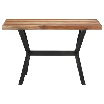 Jedilna miza - Kuhinjska miza - Jedilni stol 120x60x75 cm trden les z medenim zaključkom