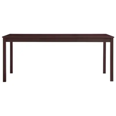 Jedilna miza - Kuhinjska miza - Jedilni stol temno rjava 180x90x73 cm borovina