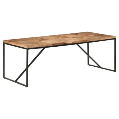 Jedilna miza - Kuhinjska miza - Jedilni stol 200x90x76 cm trden akacijev in mangov les