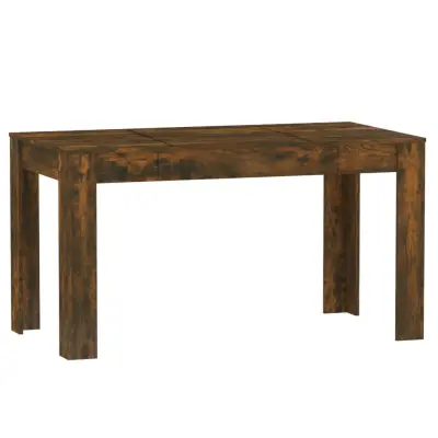 Jedilna miza - Kuhinjska miza - Jedilni stol dimljeni hrast 140x74,5x76 cm konstruiran les