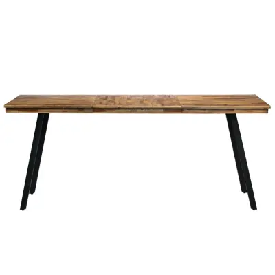 Jedilna miza - Kuhinjska miza - Jedilni stol iz predelane tikovine in jekla 180x90x76 cm
