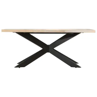 Jedilna miza - Kuhinjska miza - Jedilni stol 180x90x76 cm trden beljen mangov les