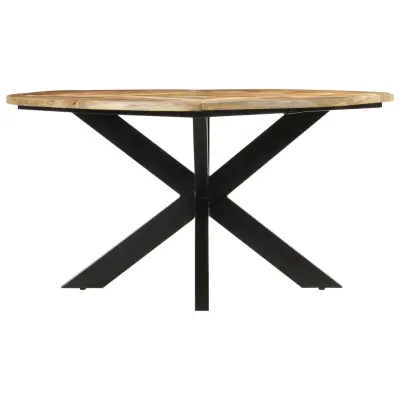 Jedilna miza - Kuhinjska miza - Jedilni stol Ø150x76 cm trden robusten mangov les