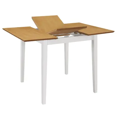Raztegljiva Jedilna miza - Kuhinjska miza - Jedilni stol MDF (80-120)x80x74 cm bela