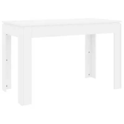 Jedilna miza - Kuhinjska miza - Jedilni stol bela 120x60x76 cm iverna plošča