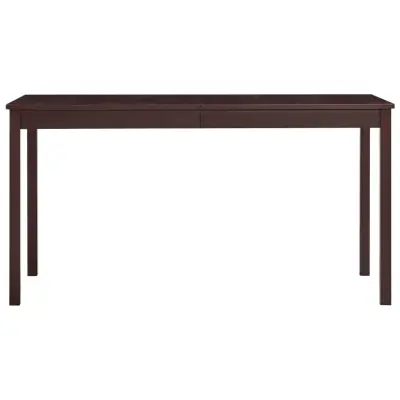 Jedilna miza - Kuhinjska miza - Jedilni stol temno rjava 140x70x73 cm borovina