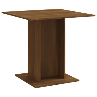 Jedilna miza - Kuhinjska miza - Jedilni stol rjav hrast 80x80x75 cm inženirski les