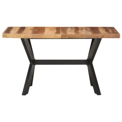Jedilna miza - Kuhinjska miza - Jedilni stol 140x70x75 cm trden les z medenim zaključkom