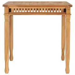 Vrtna miza - Vrtna jedilna miza 80x80x80 cm trdna tikovina