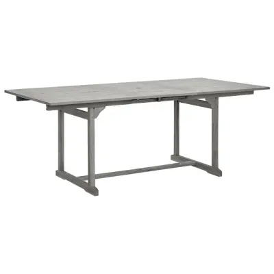 Vrtna miza - Vrtna jedilna miza (150-200)x100x75 cm trden akacijev les