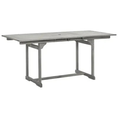 Vrtna miza - Vrtna jedilna miza (120-170)x80x75 cm trden akacijev les