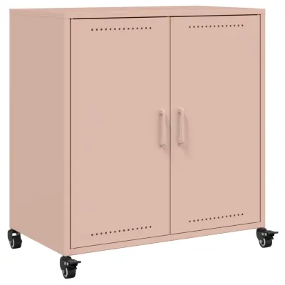 Komoda - Predalnik roza 68,5x39x72 cm jeklo
