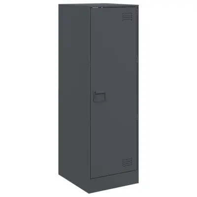 Komoda - Predalnik antracitna 34,5x39x107 cm jeklo