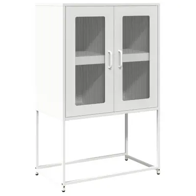 Komoda - Predalnik White 68x39x107 cm Steel