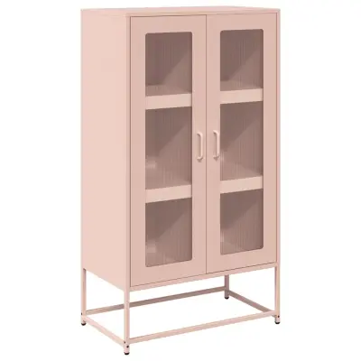 Komoda - Predalnik Pink 68x39x123 cm Steel