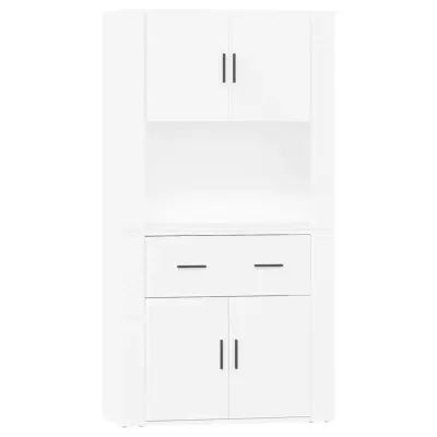 Visoka omara - Komoda - Predalnik bel inženirski les