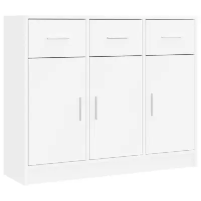 Komoda - Predalnik bela 91x28x75 cm inženirski les