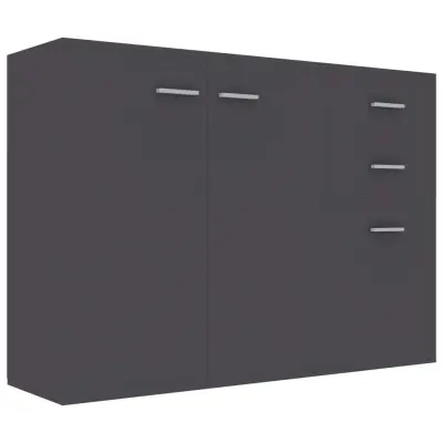 Komoda - Predalnik siva 105x30x75 cm iverna plošča