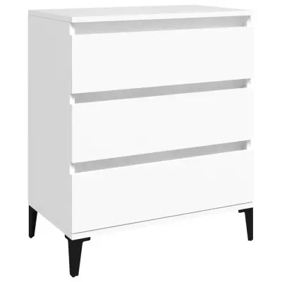 Komoda - Predalnik bela 60x35x70 cm inženirski les