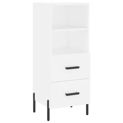 Komoda - Predalnik bela 34,5x34x90 cm inženirski les