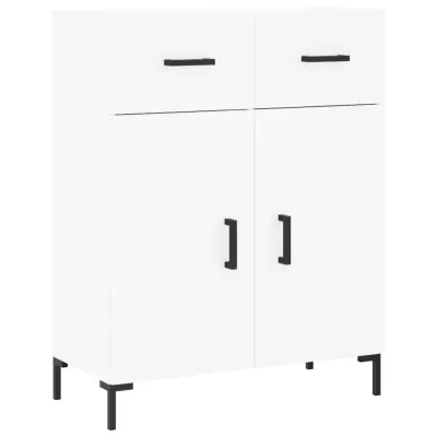 Komoda - Predalnik bela 69,5x34x90 cm inženirski les