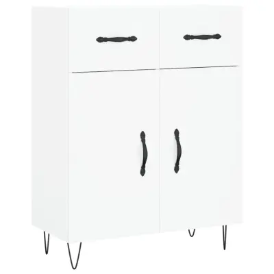 Komoda - Predalnik bela 69,5x34x90 cm inženirski les