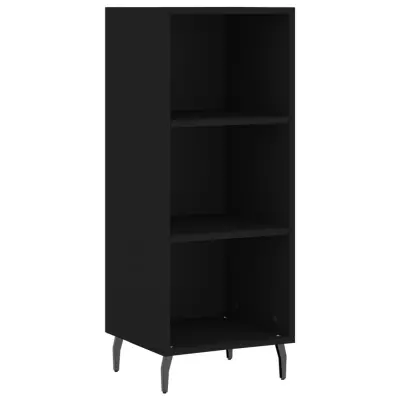 Komoda - Predalnik črna 34,5x32,5x90 cm inženirski les