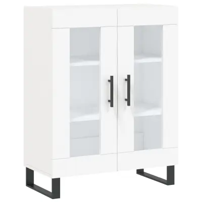 Komoda - Predalnik bela 69,5x34x90 cm inženirski les