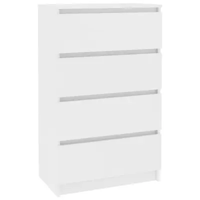Komoda - Predalnik bela 60x35x98,5 cm konstruiran les