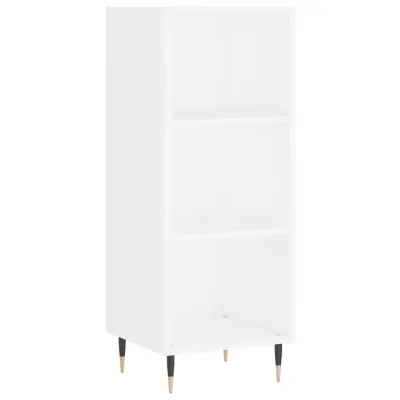 Komoda - Predalnik bela 34,5x32,5x90 cm inženirski les