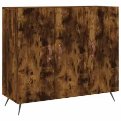 Komoda - Predalnik dimljeni hrast 90x34x80 cm konstruiran les