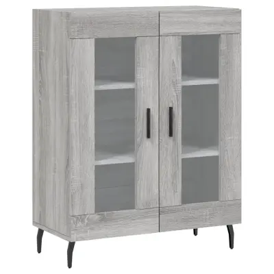 Komoda - Predalnik siva sonoma 69,5x34x90 cm inženirski les